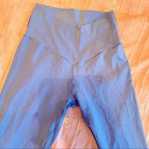 light blue aerie crossover leggings